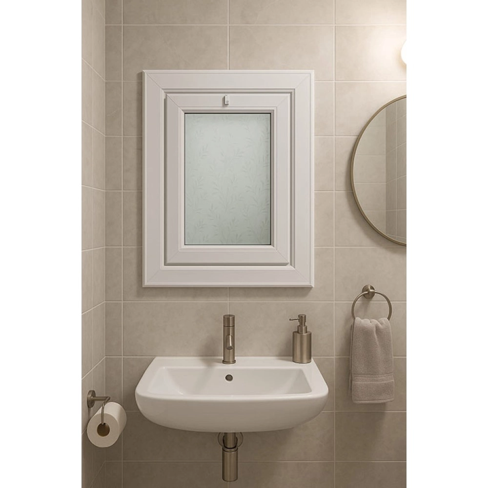 Modern Tuvalet   Banyo pencere Modelleri Şık ve Dayanıklı  40cm*40cm